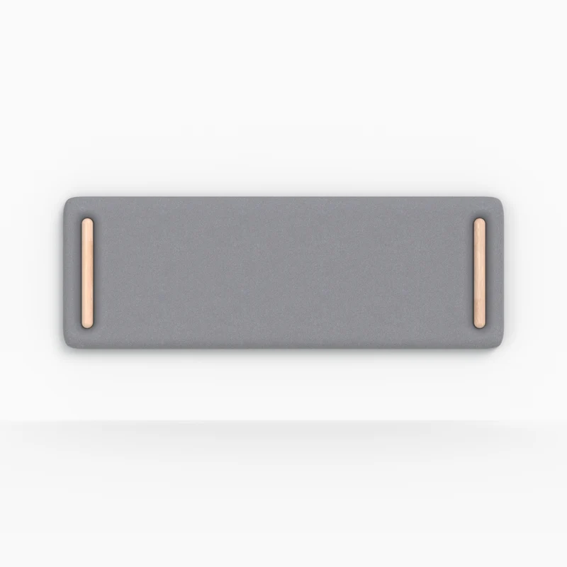Tête de lit Katia en tissu gris 160 cm