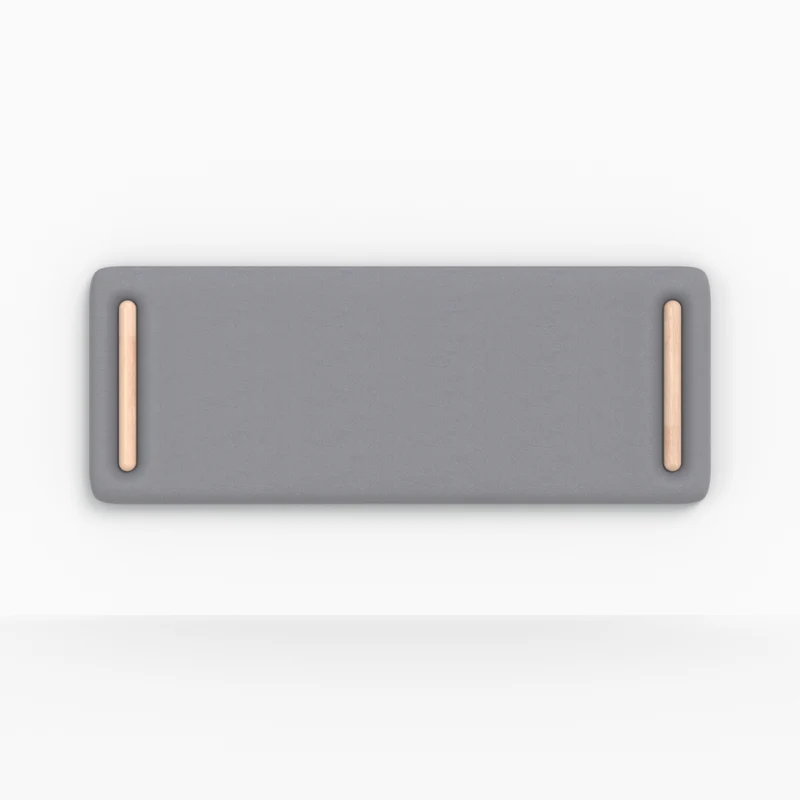 Tête de lit Katia en tissu gris 140 cm