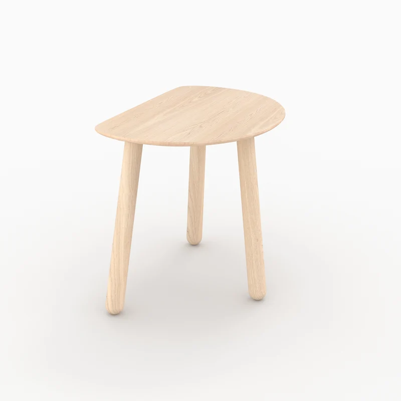 Tables gigognes Montaine en bois de frêne effet blanchi