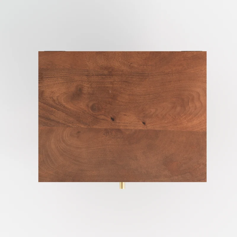 Table de chevet suspendue Oréa en bois de manguier