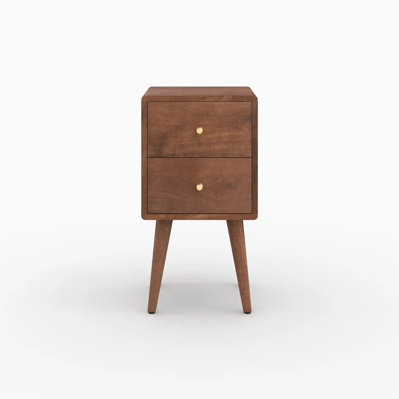 Table de chevet Oréa en bois de manguier