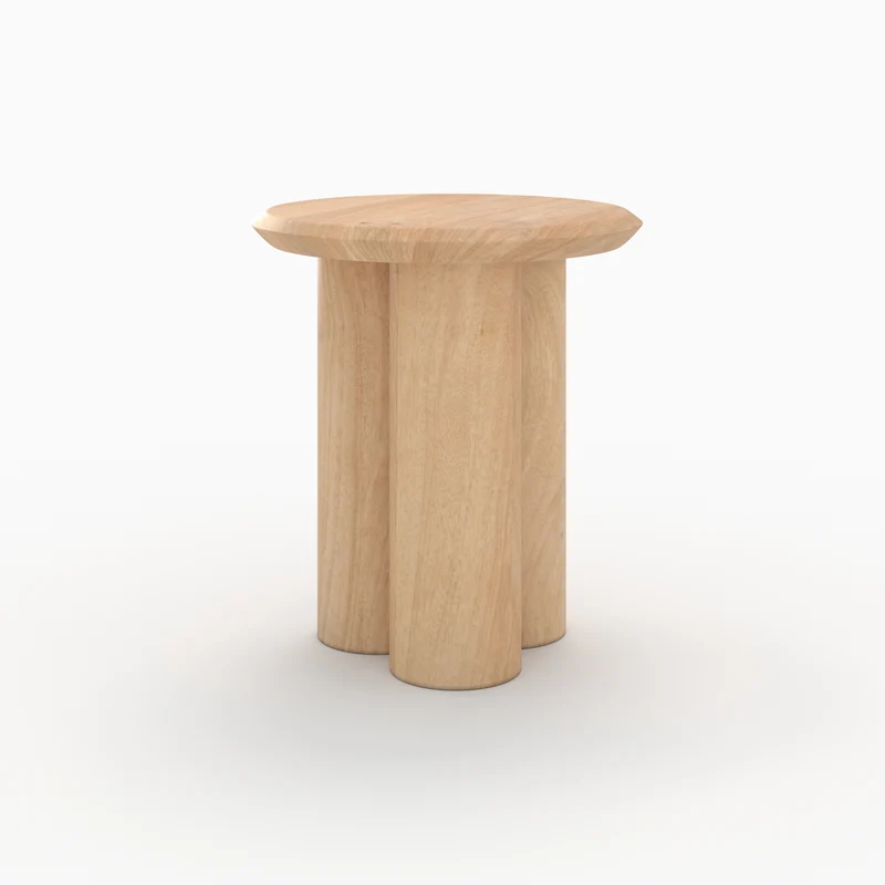 Table d'appoint Sacha en bois de manguier D40 cm