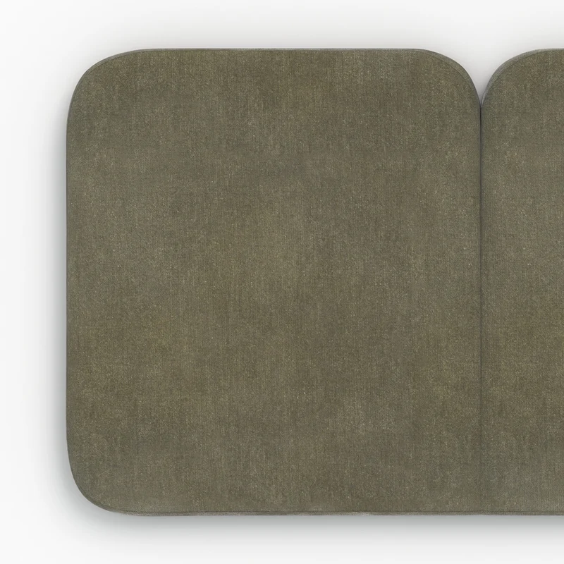 Tête de lit Etna en tissu vert olive 160 cm