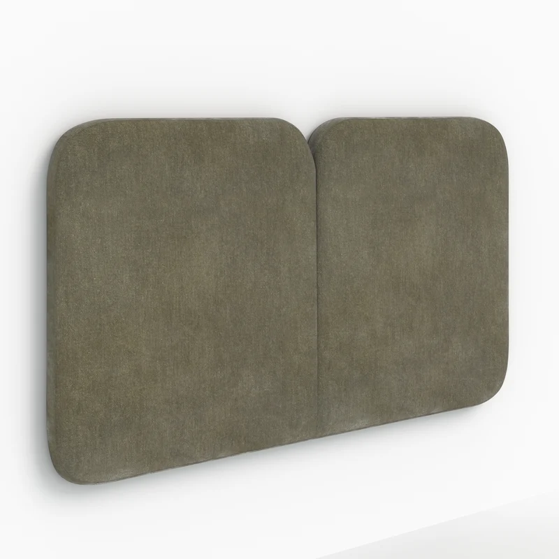 Tête de lit Etna en tissu vert olive 160 cm