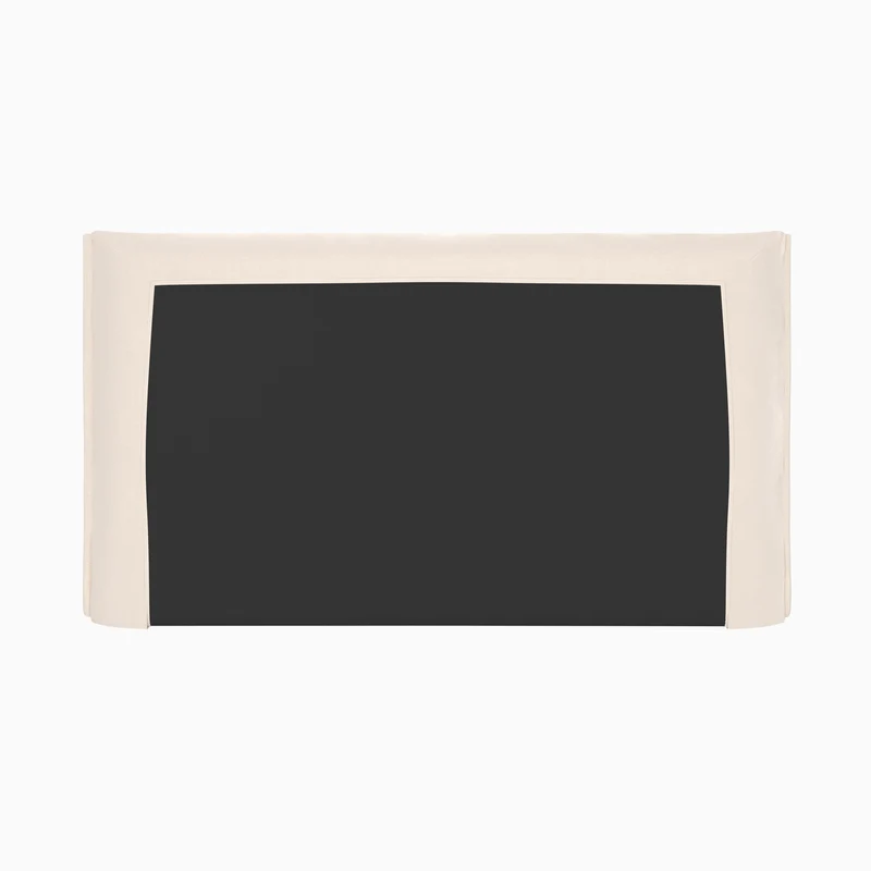 Tête de lit Safia en tissu blanc déhoussable 160 cm