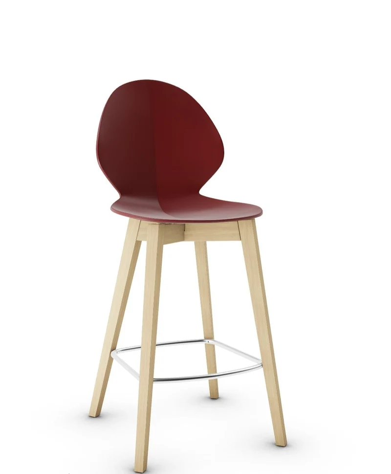 Tabouret Calligaris - Basil (Pieds en bois) CS1495