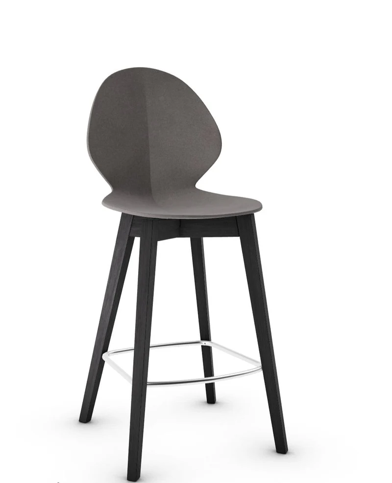 Tabouret Calligaris - Basil (Pieds en bois) CS1495
