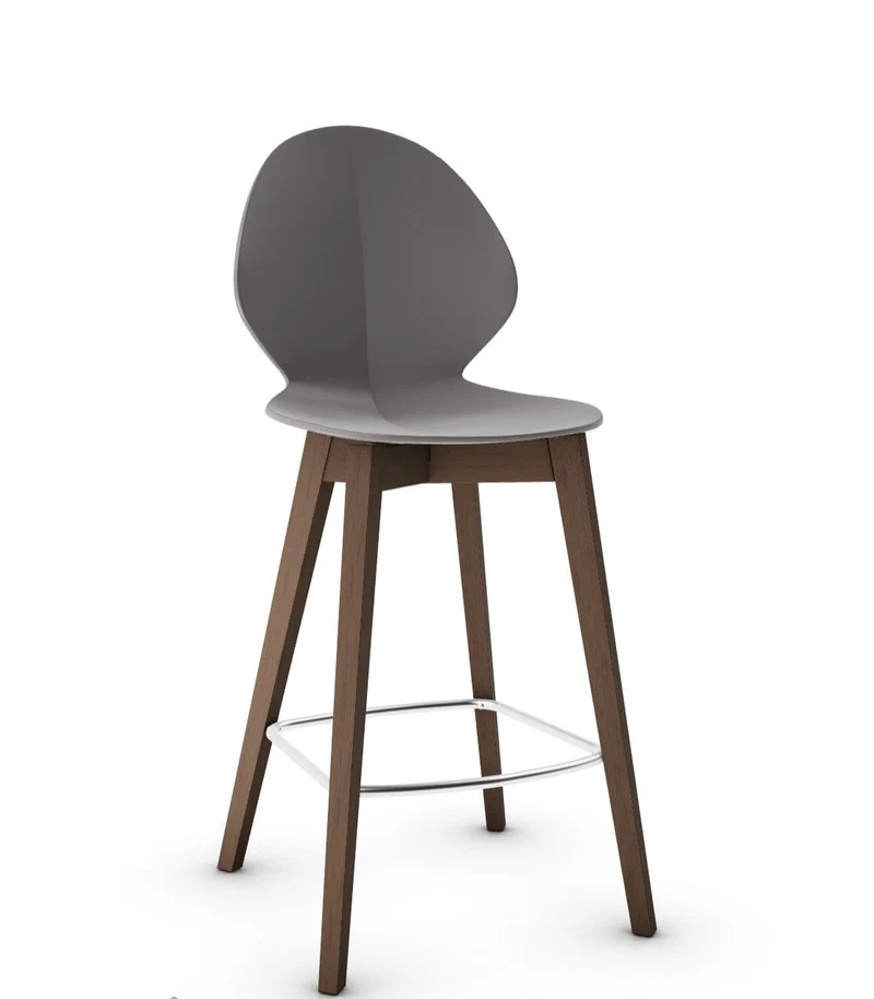 Tabouret Calligaris - Basil (Pieds en bois) CS1495