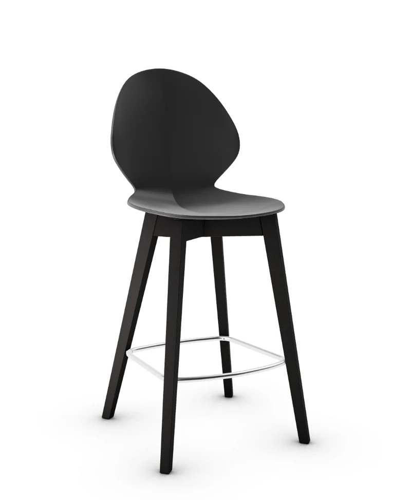 Tabouret Calligaris - Basil (Pieds en bois) CS1495