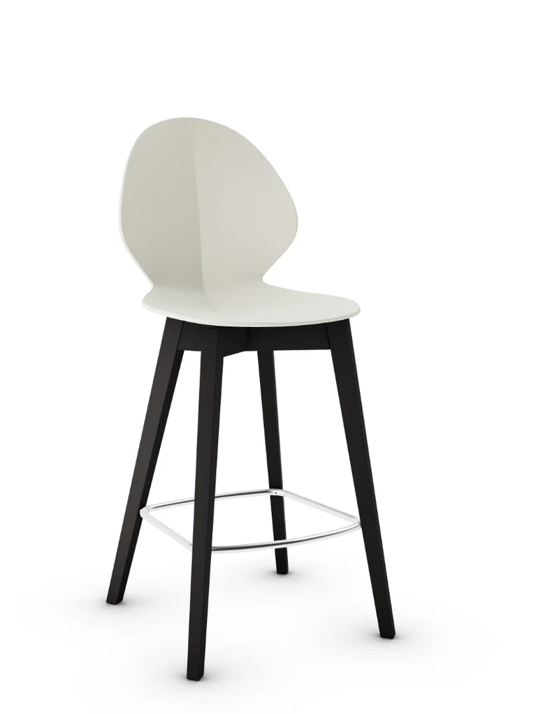 Tabouret Calligaris - Basil (Pieds en bois) CS1495