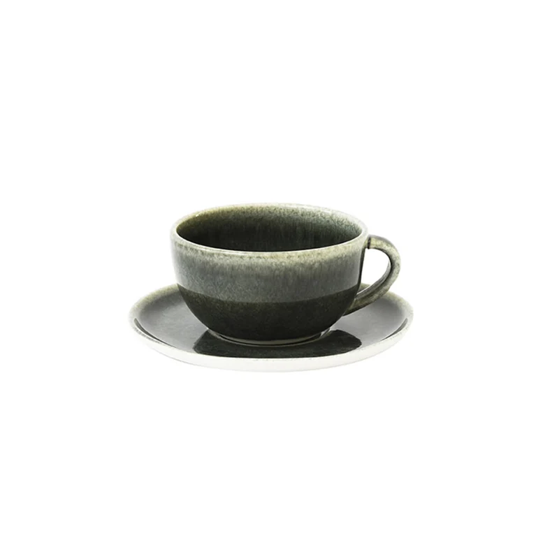 Tasse & sous-tasse thé Maguelone Orage uni
