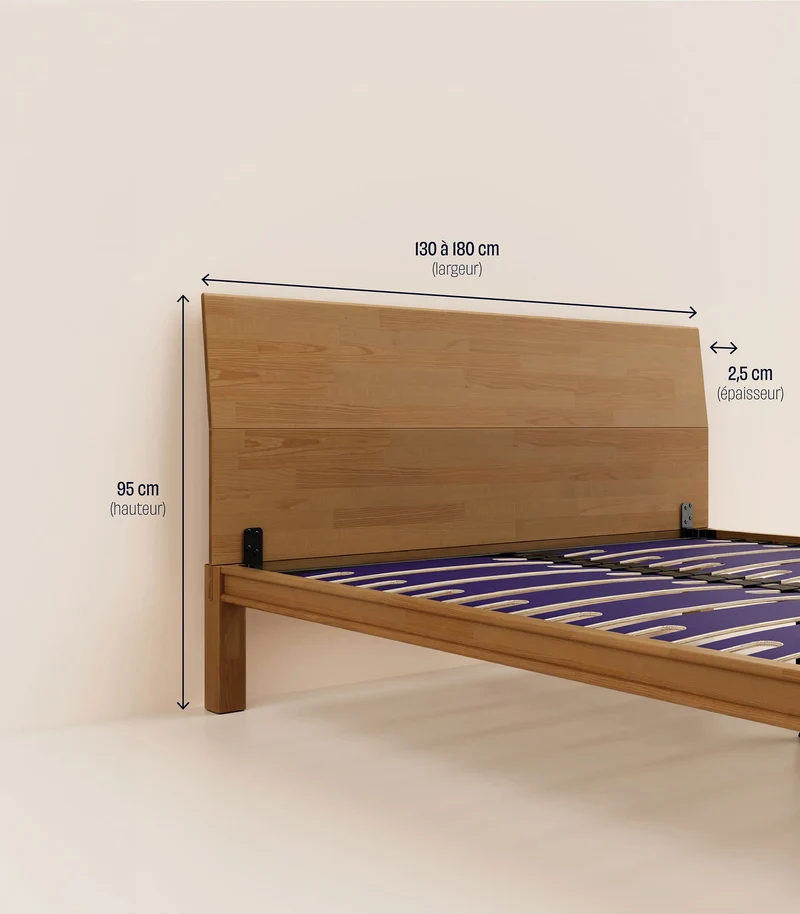 Tête de lit en bois - Bois clair