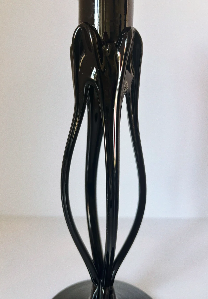 Set of 3 Makora Jozefina Krosno Art Glass Candleholders, Poland
