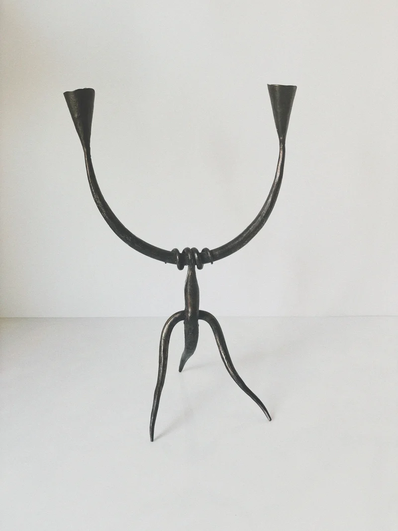Metal Artisan Candleholder, Poland