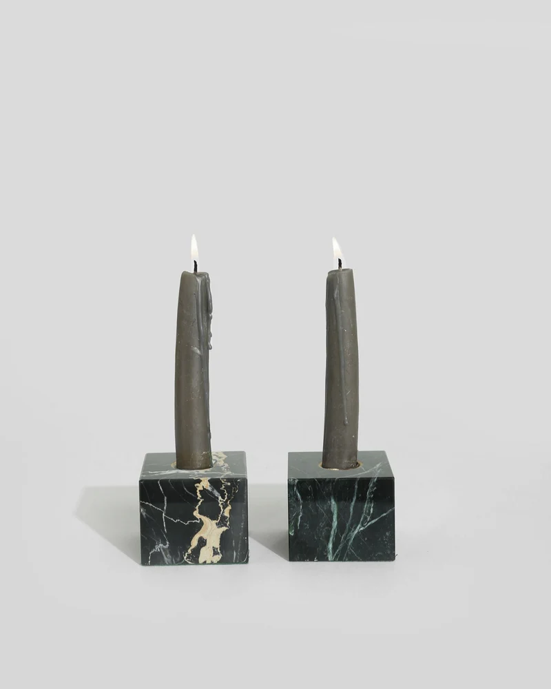 Nero Portoro Candleholder Set