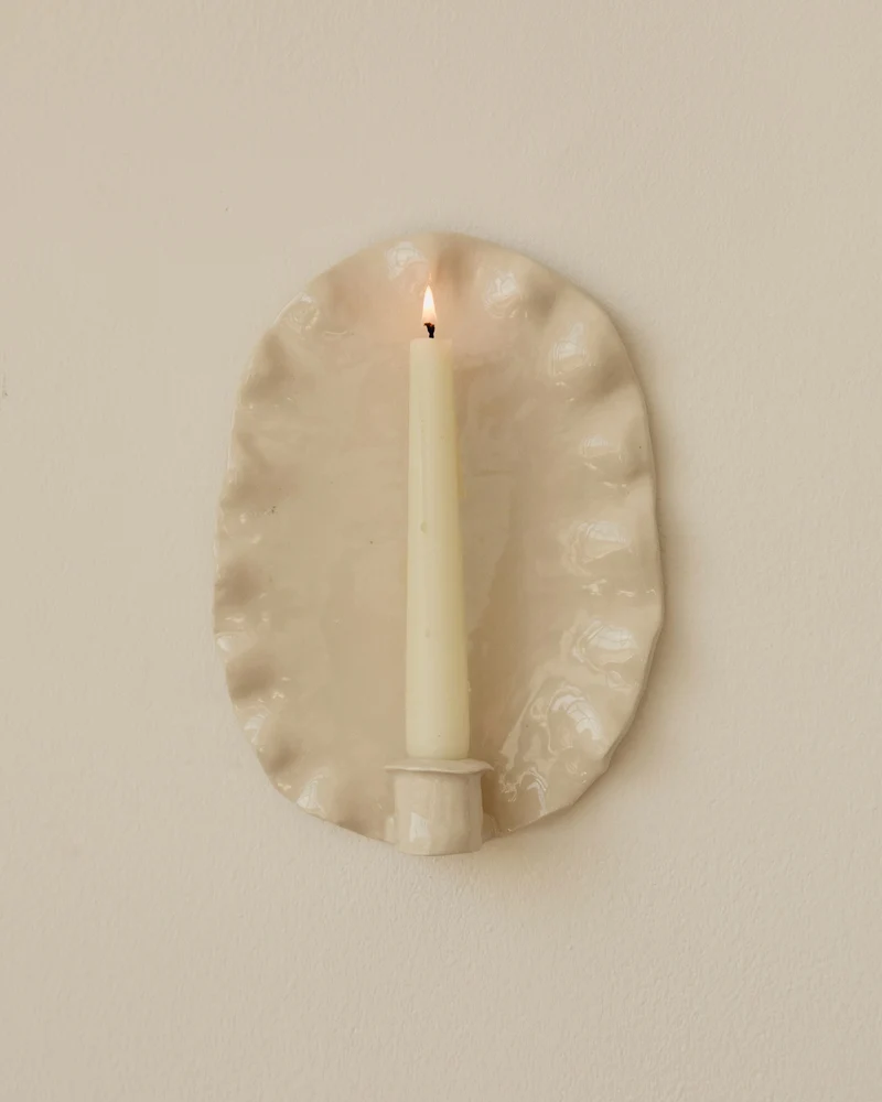 The Ortigia Candle Holders in Glazed Ceramic