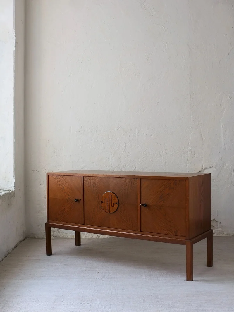 Swedish Modern Oak Sideboard, 1930s