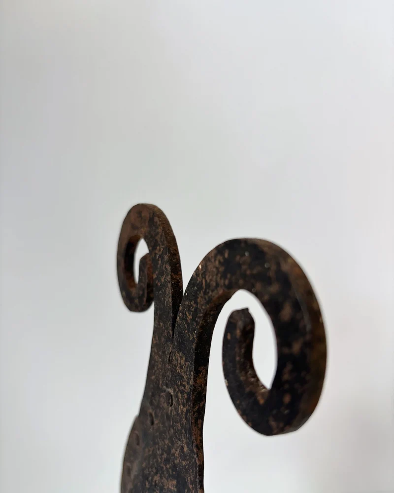 Hand-forged Iron Wall Candleholder, Poland