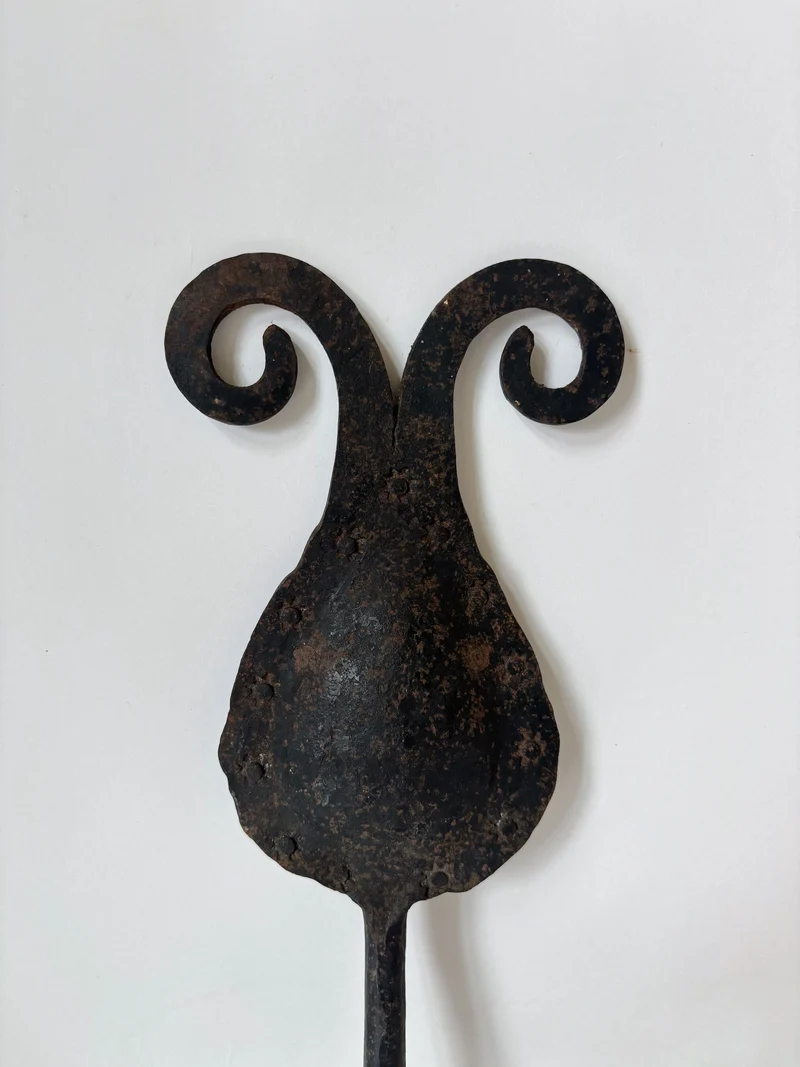 Hand-forged Iron Wall Candleholder, Poland