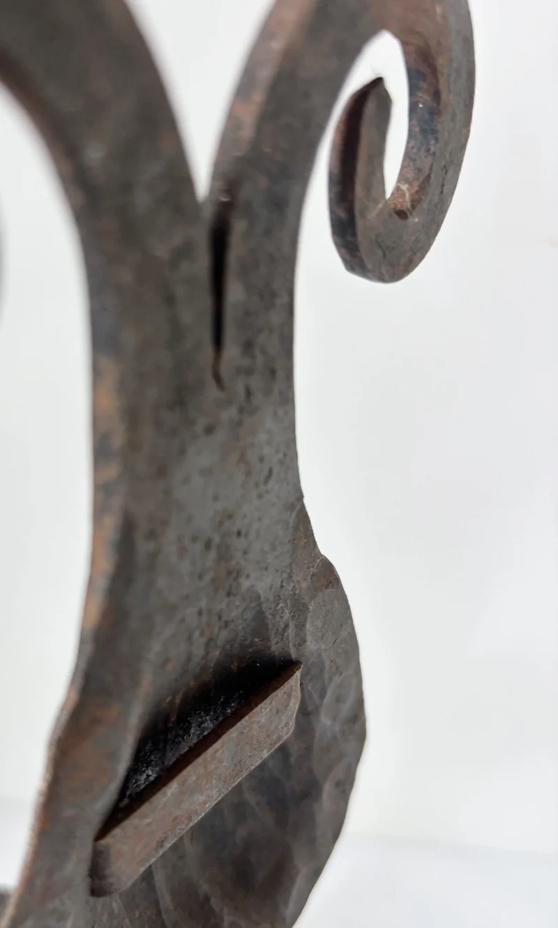 Hand-forged Iron Wall Candleholder, Poland