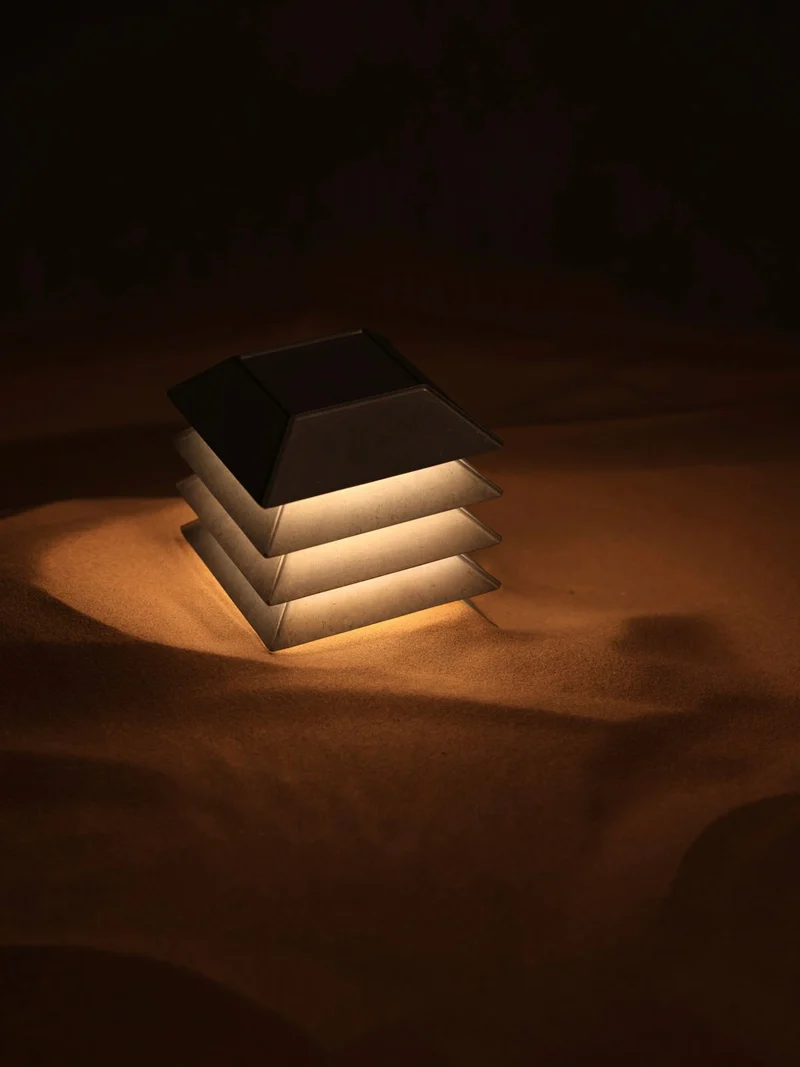 Pagoda Aluminium Table Lamp