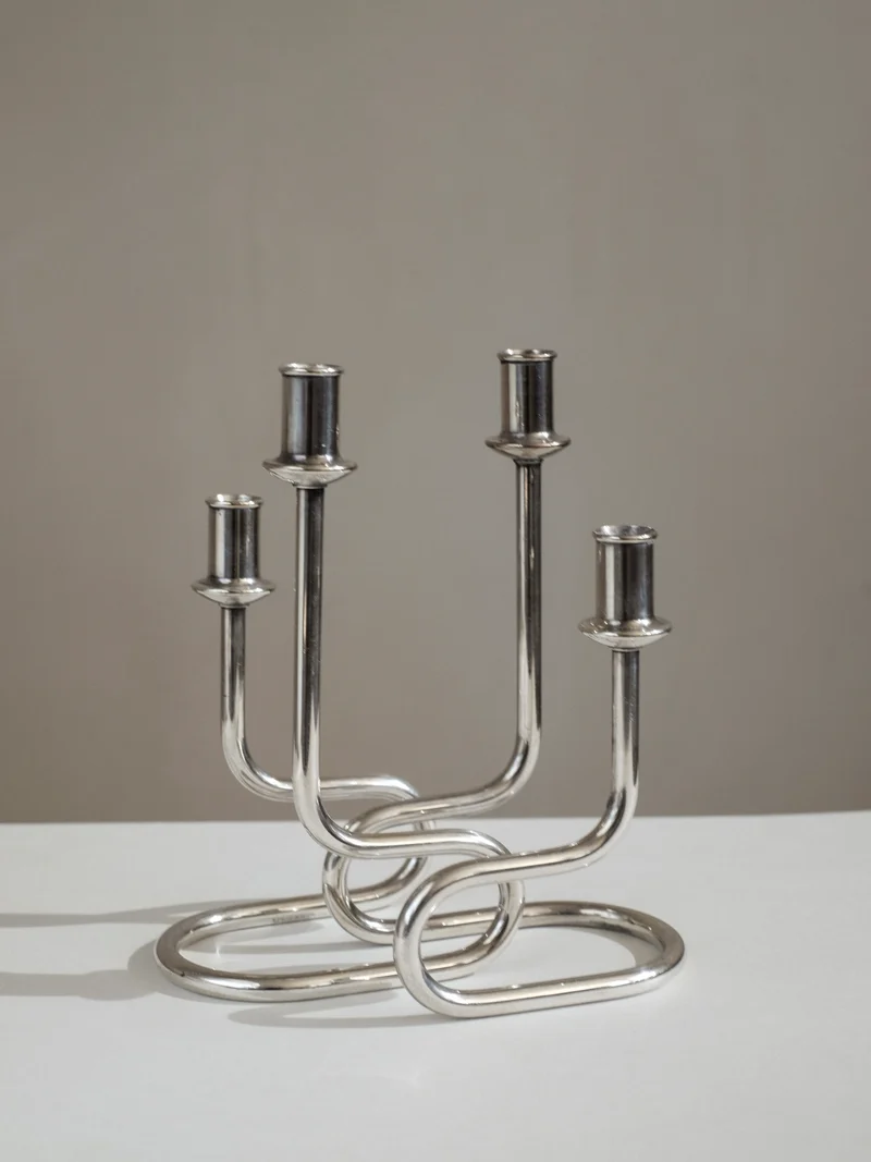 Pair of Italian Candleholders by Gorham Maestri