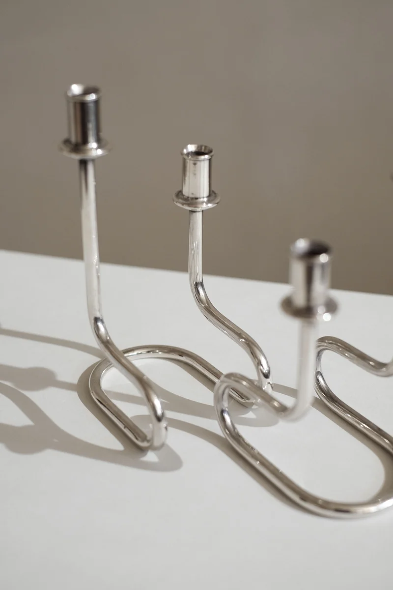 Pair of Italian Candleholders by Gorham Maestri
