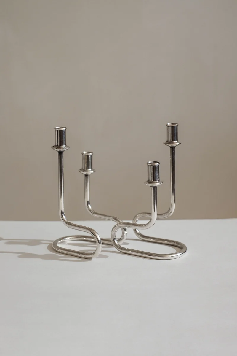Pair of Italian Candleholders by Gorham Maestri