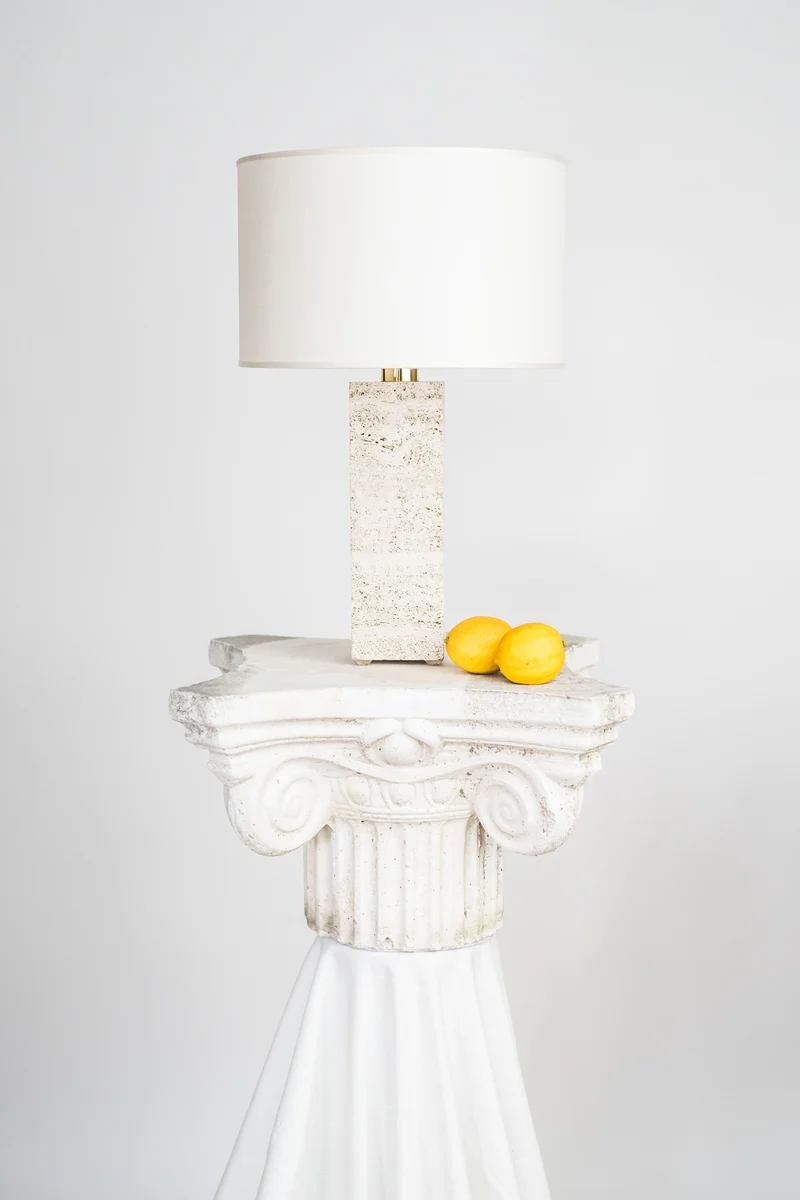 Capri Travertine table lamp 1