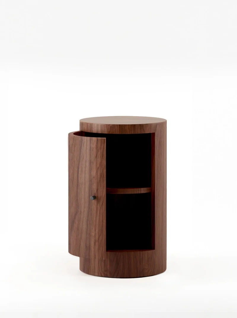 Pair of Constant Nightstand in Oiled Walnut