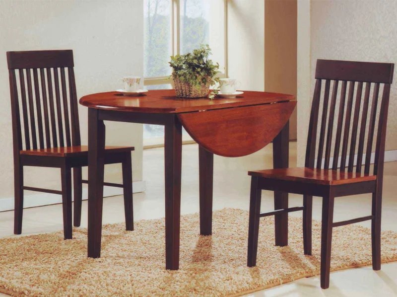 Dirty Oak Drop Leaf Dining Set – Model IF-1012