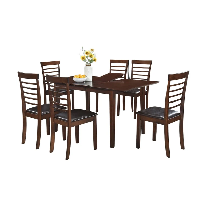 Espresso Extension Dining Set – Model T-1045