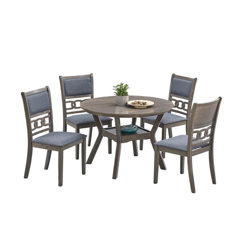 Round Antique Grey Dining Set – Model T-1079
