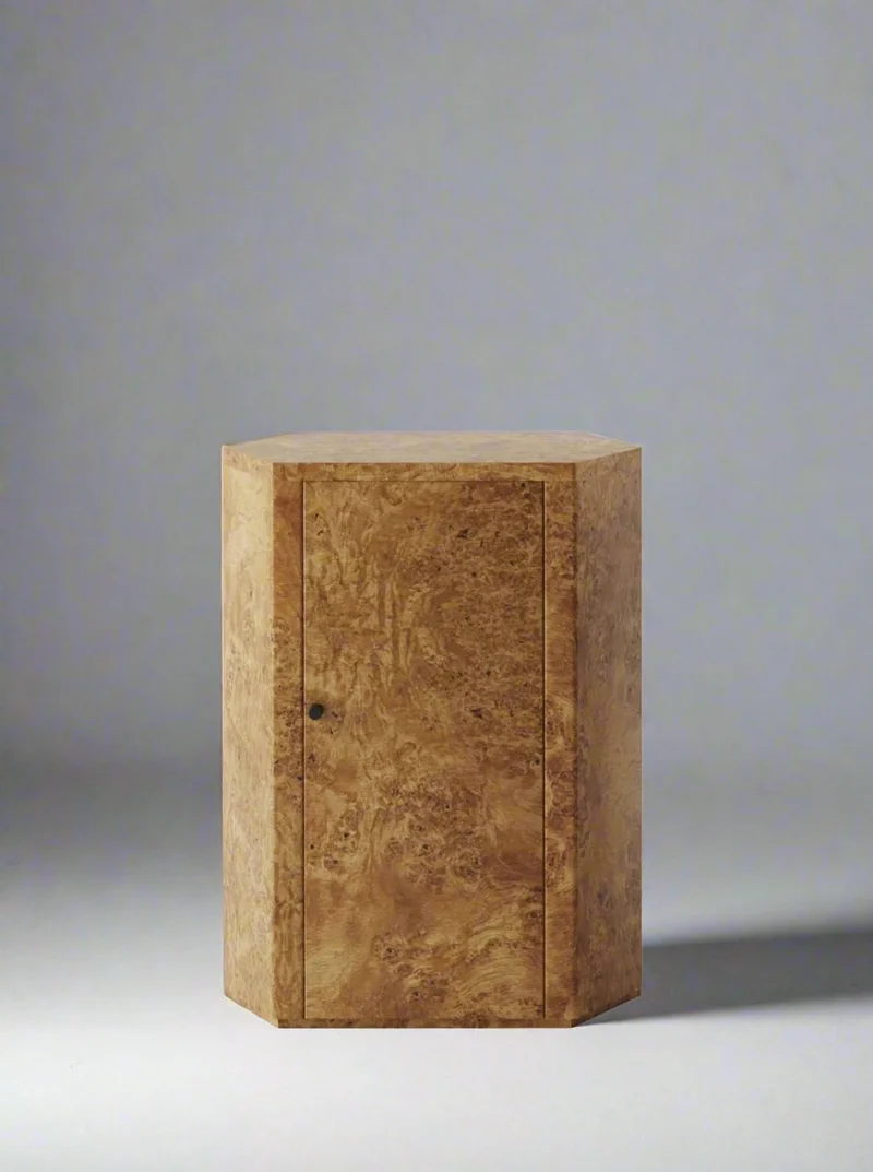 Pair of Park Night Stands in Poplar Burl