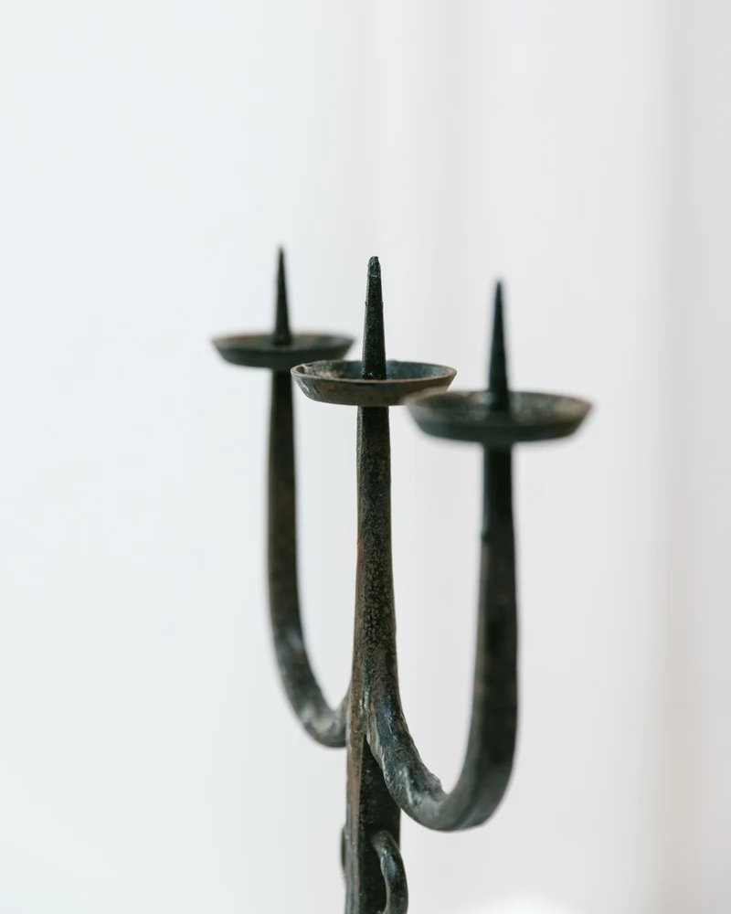 Iron Candleholder 70s