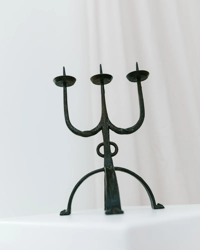 Iron Candleholder 70s