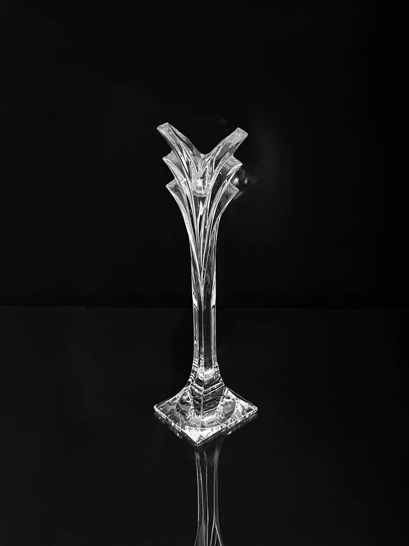 Crystal Glass Candleholder - Nachtmann 1980s