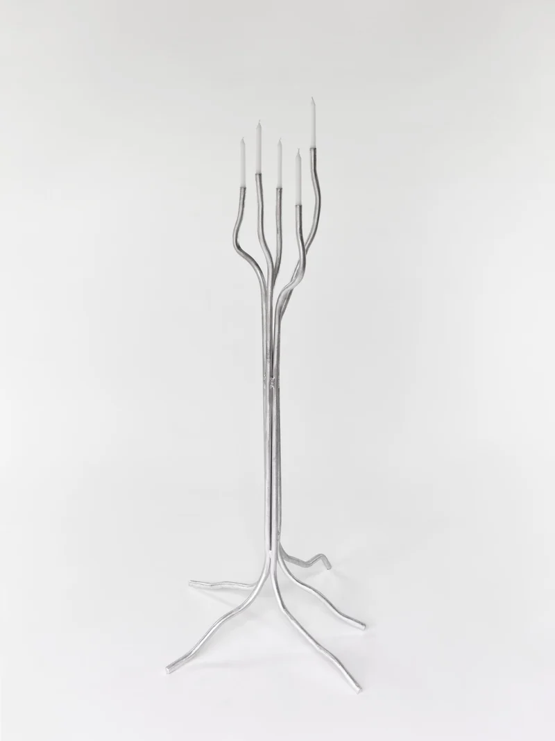 Tall Aluminum Candelabra