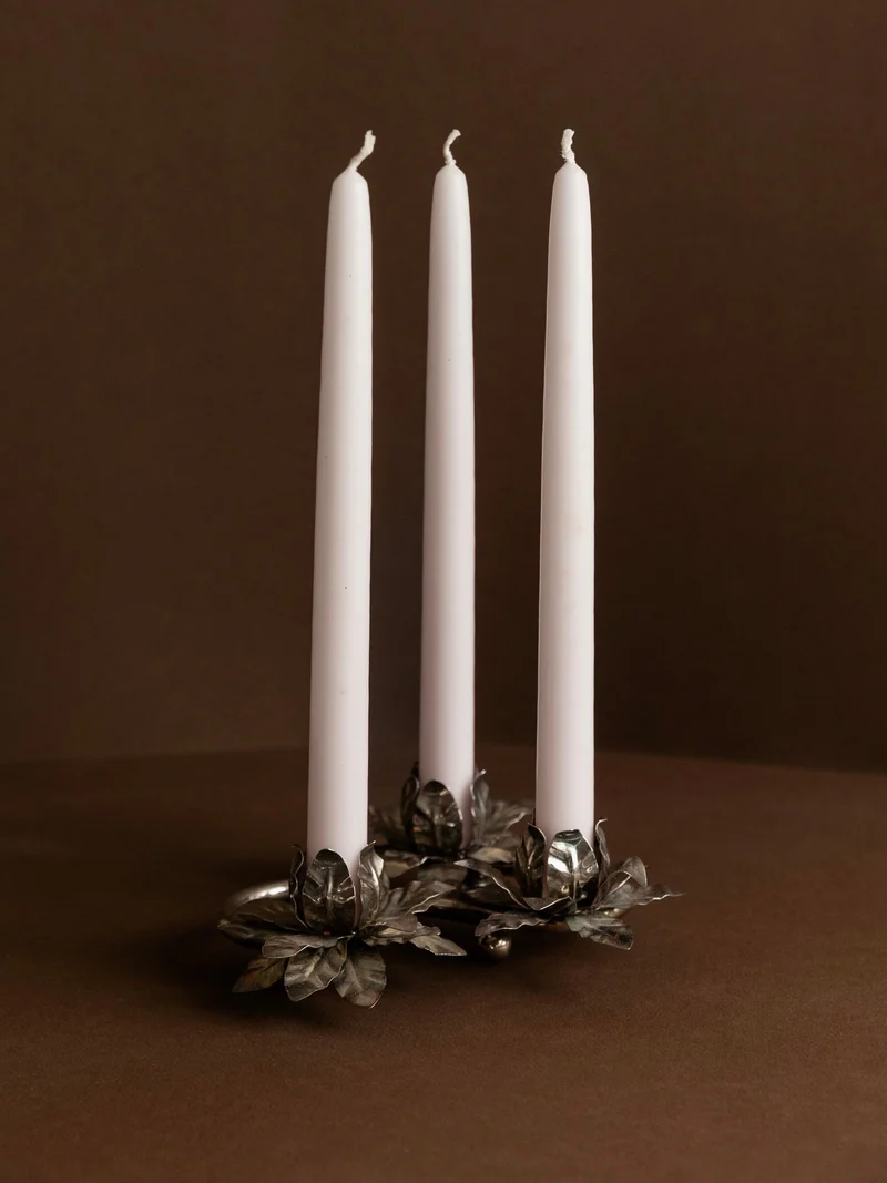 Silver Plated Vintage Candleholders