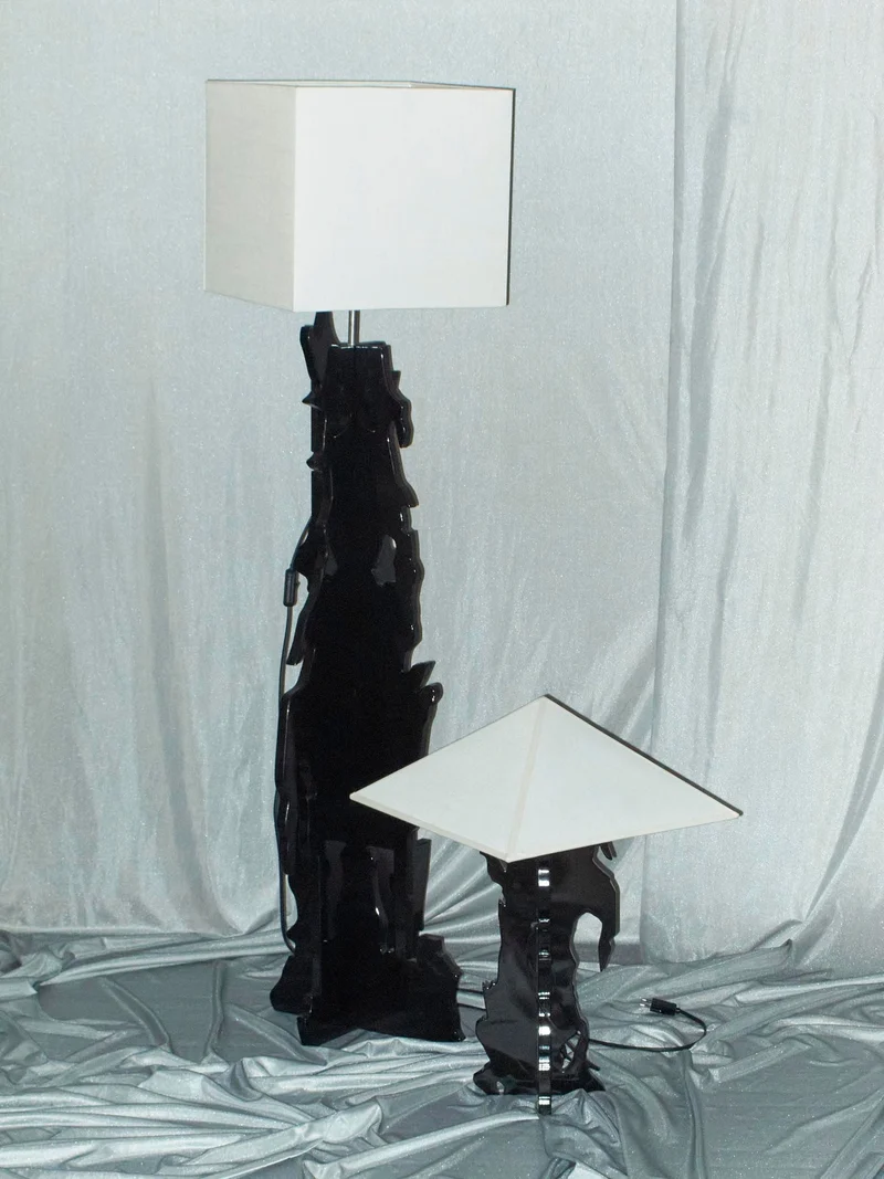 "The Bird" Wood Table Lamp