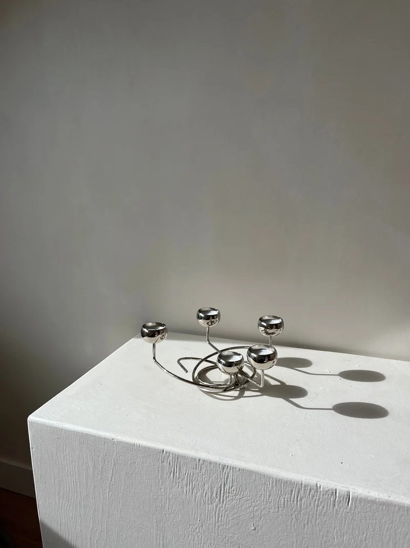 Chrome Candleholder