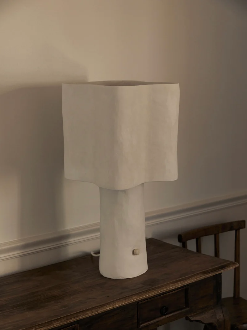 Freeform Plaster Table Lamp
