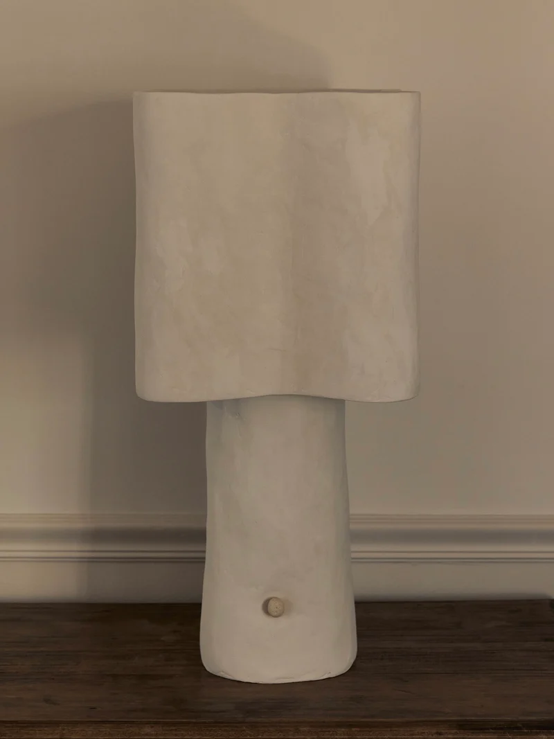 Freeform Plaster Table Lamp