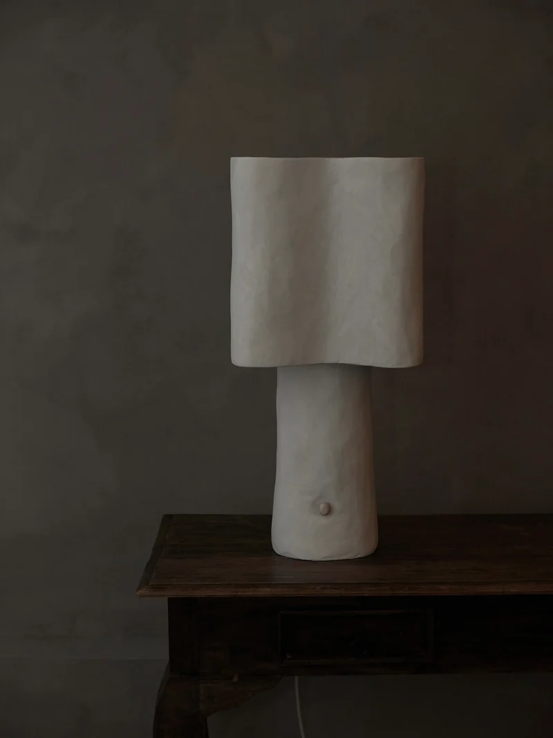 Freeform Plaster Table Lamp