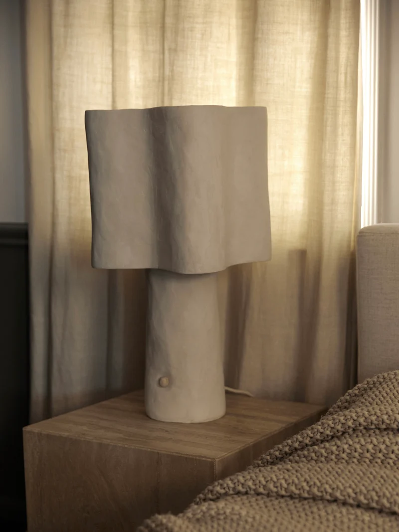 Freeform Plaster Table Lamp