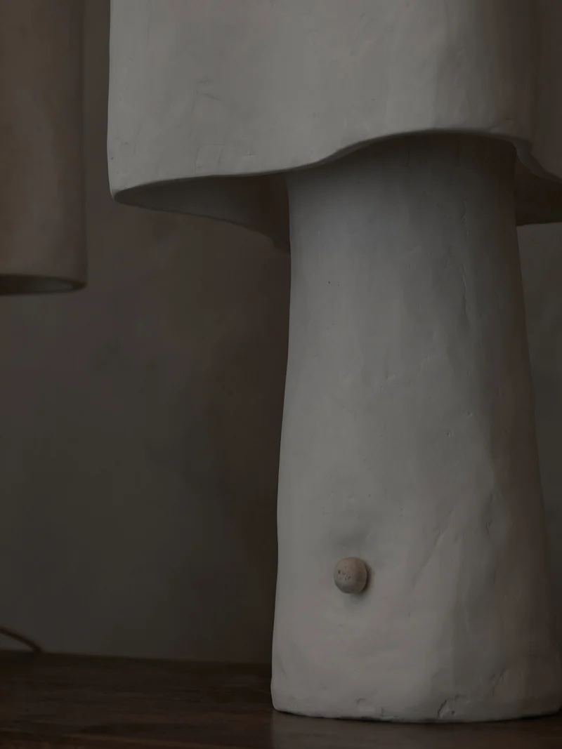 Freeform Plaster Table Lamp