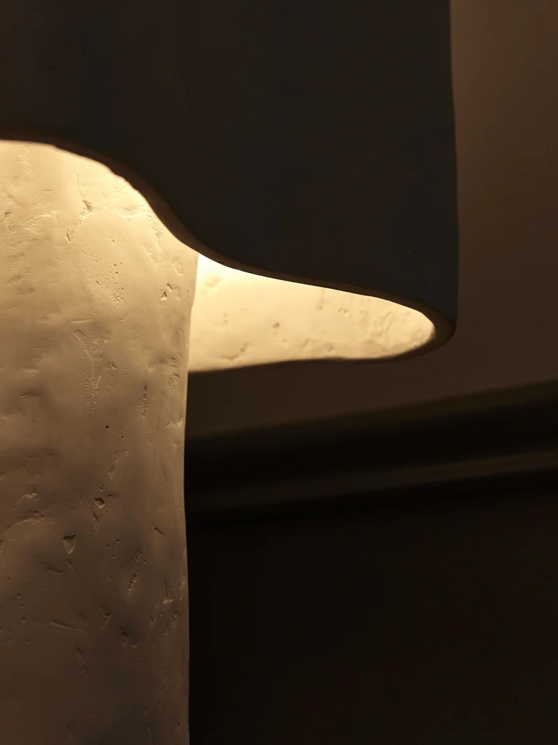 Freeform Plaster Table Lamp