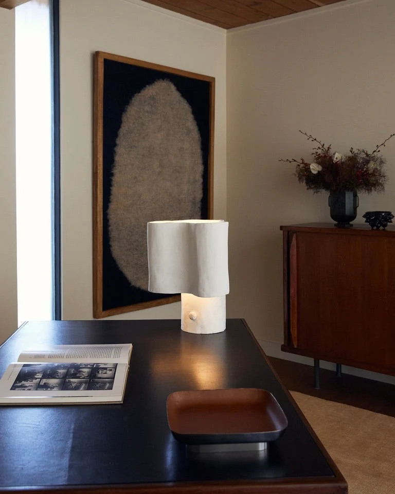 Cantilever Freeform Plaster Table Lamp