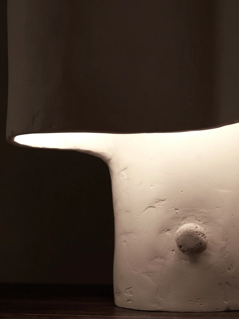 Cantilever Freeform Plaster Table Lamp