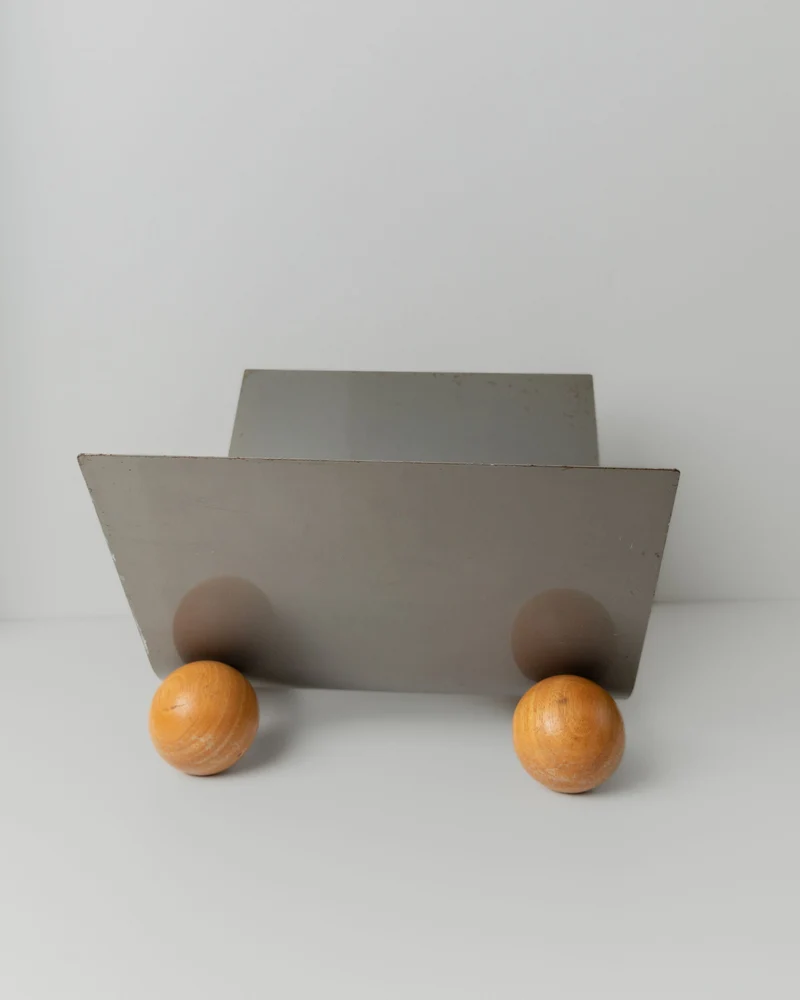 Vintage Metal Magazine Rack
